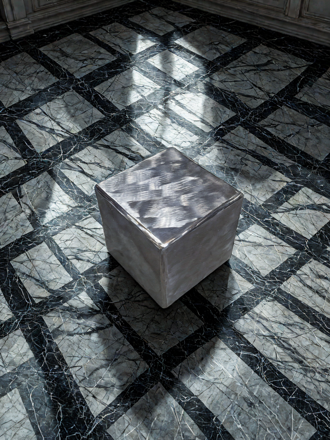 Stainless Steel Cube Coffee Table - Image 3